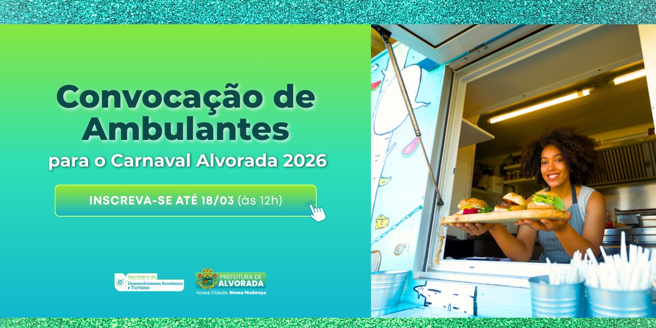 Inscrição vendedores ambulantes Carnaval 2026.